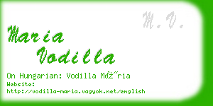 maria vodilla business card